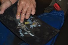 Produktion der Muschelbilder