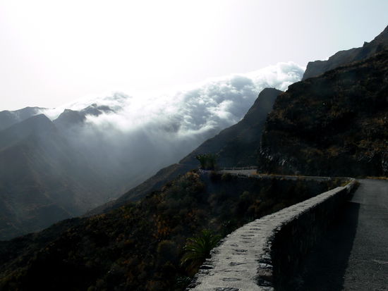 Wolkenfluss in den Barranco von San Sebastian...