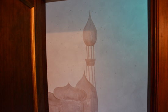 Ein Teil der Wandbemalung