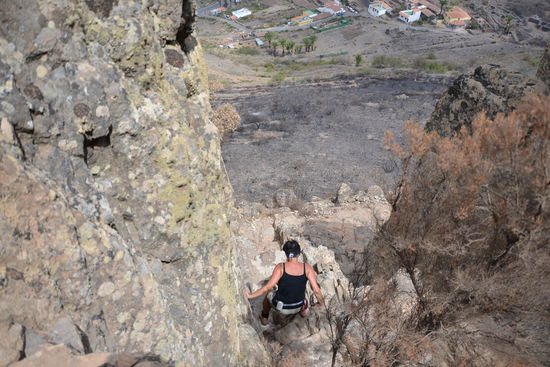 und wieder runter...