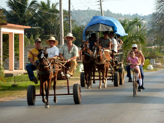 mit der großen Kutsche sind wir auch gefahren