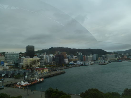 Ausblick auf Wellington vom Museum