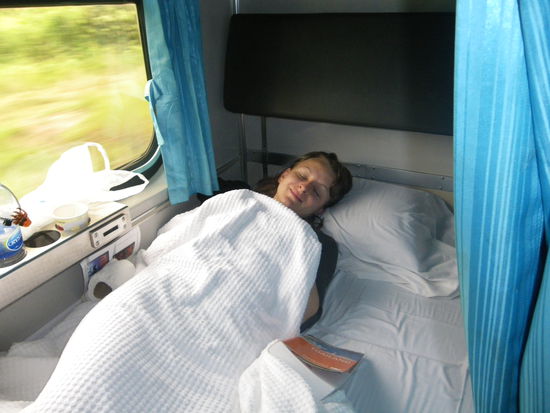 Ja im Nachtzug schläft es sich gut!