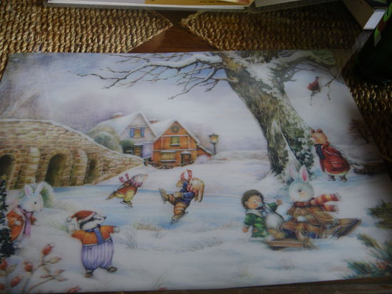 Platzsets in einem Restaurant in Chiang Mai - da kommt Heimweh auf, oder?