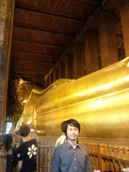Liegender Buddha im Wat Pho (ca. 46m lang)!