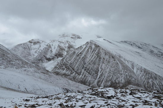 Irgndwo da oben war der gipfel - das Photo ist von ca. 5900m