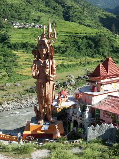Pilot Baba Ashram hinter Uttarkashi