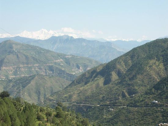 der erste Blick auf den Himalaya