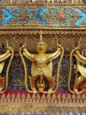 Detail der Verzierungen
