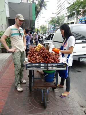 Obstverkäuferin in Chinatown