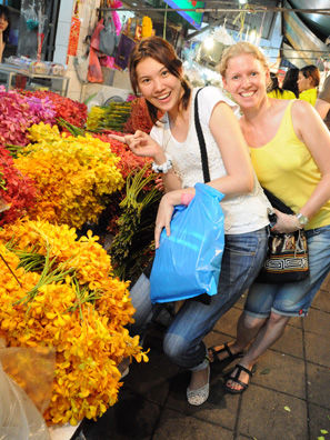 auf dem Blumenmarkt