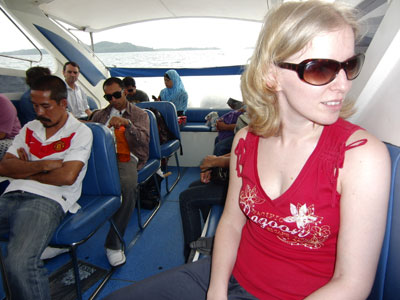 auf dem Schnellboot