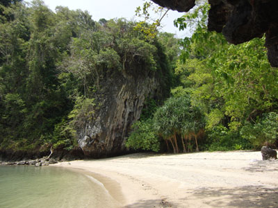 am zweiten Strand