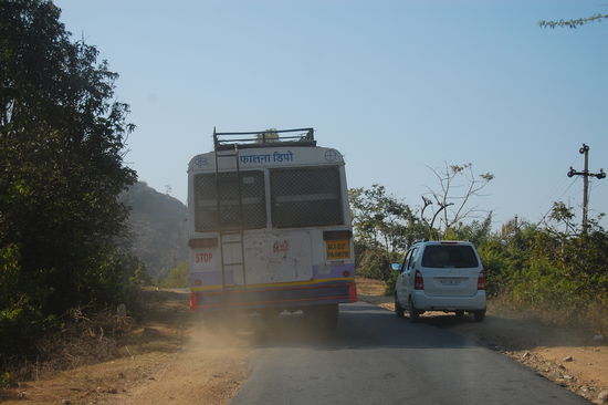 Da war ich froh, dass unser Fahrer keine Experimente machte