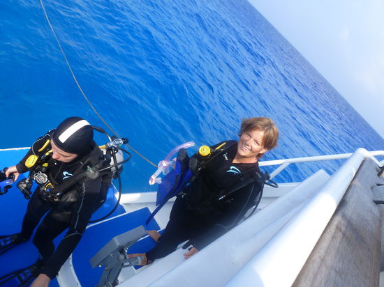 Kurz bevor es ins Wasser ging