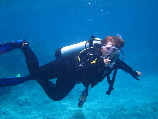 2. Regel beim Tauchen: Cool aussehen!
Daran muss ich noch ein wenig arbeiten =)