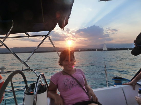 Beim Sonnenuntergang =)