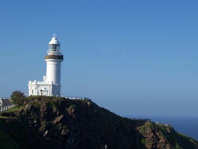 Der Leuchtturm am östlichsten Punkt Australiens - ein Wahrzeichen von Byron Bay