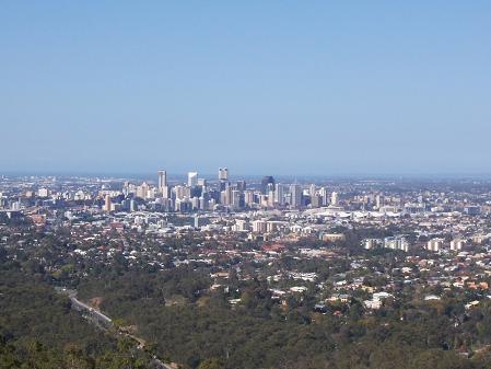 Brisbane vom Mount Koot'tha