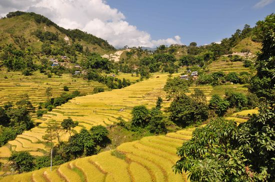 Es ging über erste Hügel...