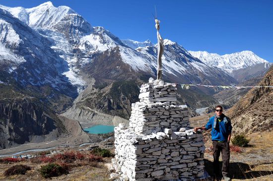 links der Gangapurnagletscher