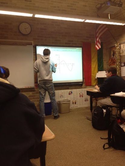 Mathe vorrechnen in der Schule 