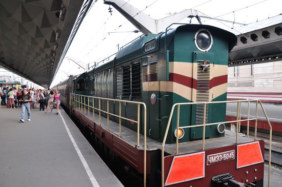 mein Zug nach Moskau