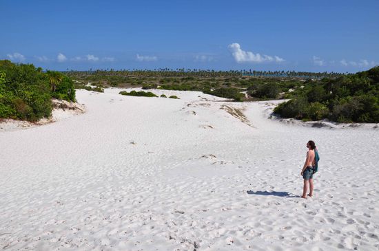 Ziel unserer Wnaderung, so ne kleine Art Wüste