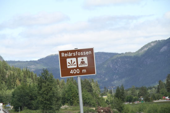 Unser erster großer Wasserfall