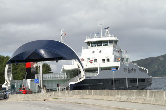 Unsere Fähre ab Fjorde