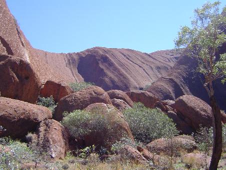 Beim Walk um den Ayers Rock