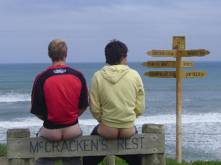 Unsere Models Steve und Ben- fast wie auf dem Kiwi-Experience Werbeplakat