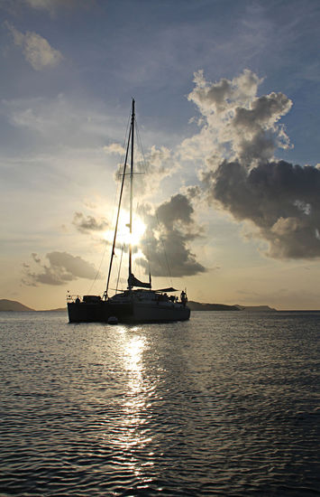 Belline II im Sonnenuntergang