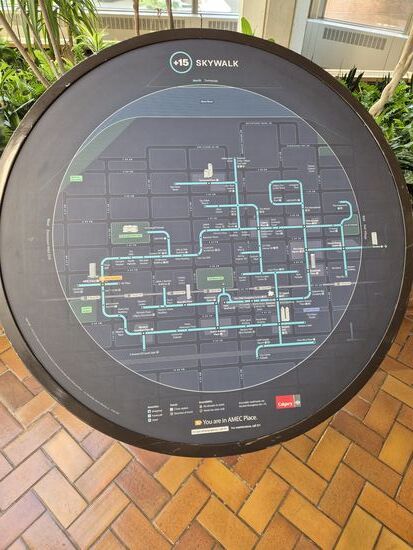 Ein Teil des Netzwerks des Skywalks