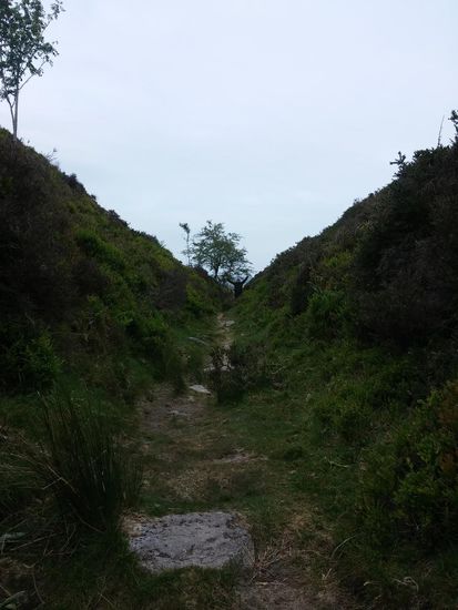 Vom Steinbruch Richtung Granitschienen