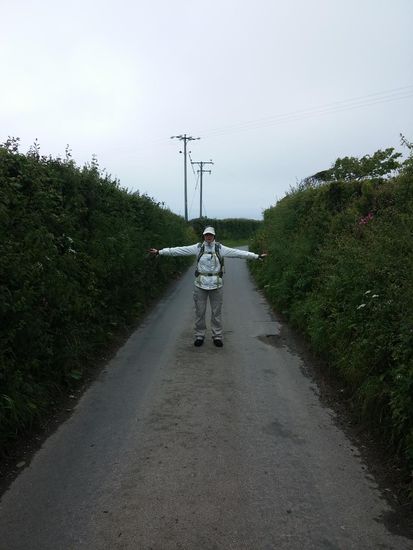 2 spurige Straße...