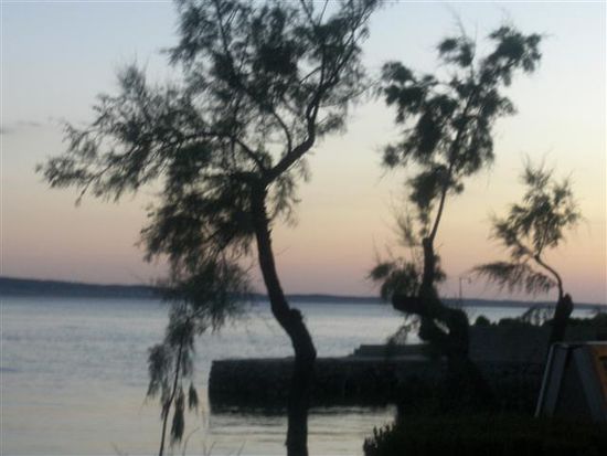 bei Sonnenuntergang