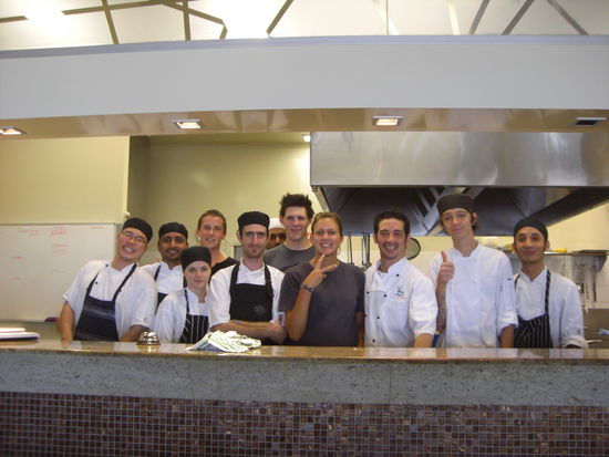 die Küchencrew und ich!