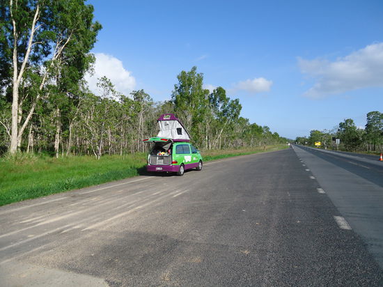 unser erster Schlafplatz!