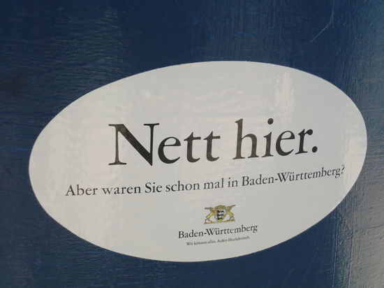 Das klebte bei einem Aussichtspunkt - geil oder?! 