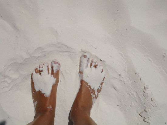 Könnt ihr erkennen wie fein und weiß der Sand ist?! 