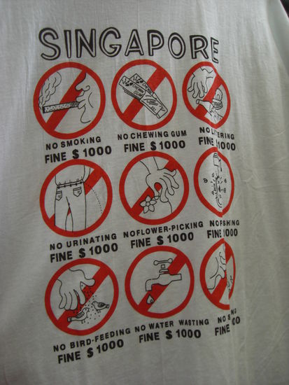Singapur's Regeln.. 
