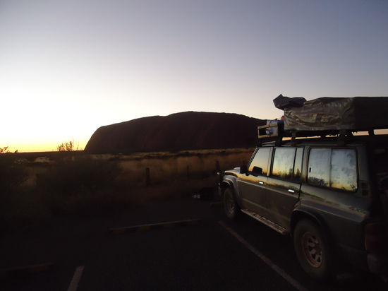 beim Sonnenaufgang schauen