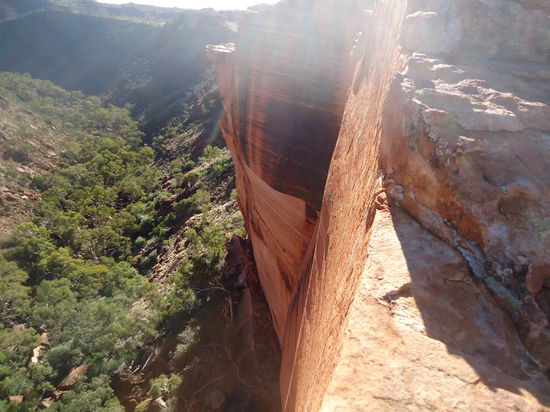 da gings mal steil runter 