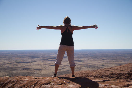 Geschafft! on top of the Rock! Was für ein Ausblick!!
