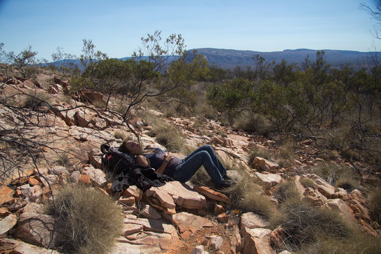 bei der letzten Wanderung...ein kleines Päuschen unterm Bäumchen 