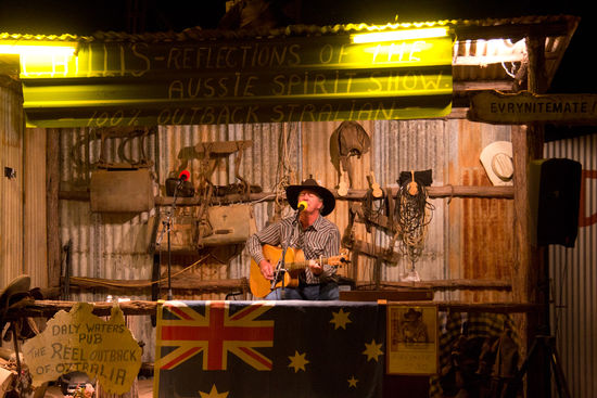 die Liveunterhaltung - total australisch und war ziemlich witzig 