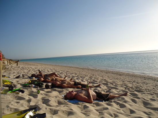 ganz alleine am Strand