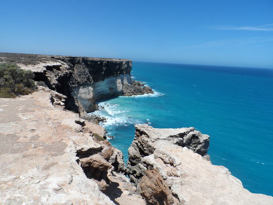wahnsinns Ausblick an der Südküste des Nullarbor!