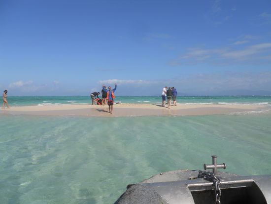 Ja das war die wirklich kleine Sandinsel